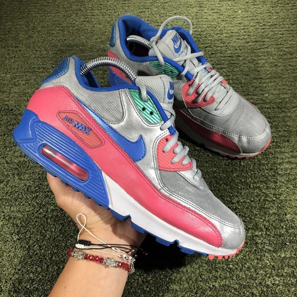 Women's Nike Air Max  Gray/Blue/Pink Shoes Size 9.5 325213-505 rare
